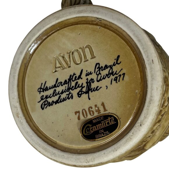 Vintage Avon Ceramic Beer Stein Broken Pewter Lid Nautical Scene 1977 - Picture 9 of 12